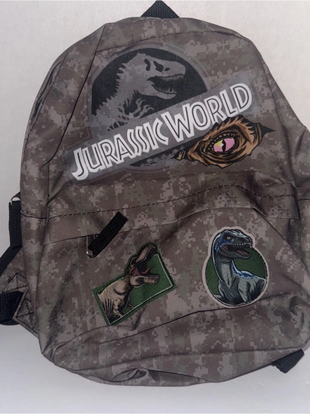Jurassic World Gray Camo Backpack for Men